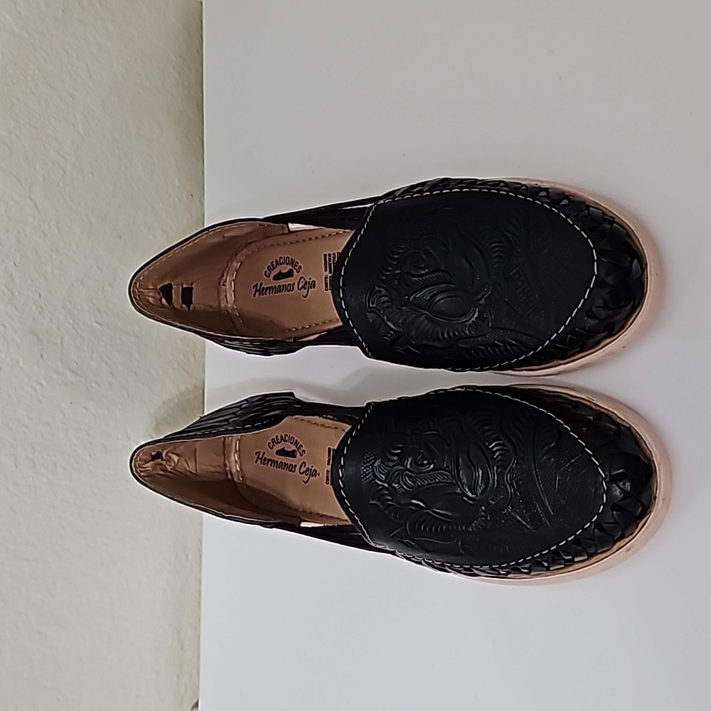 Mexican Style- Black Flats